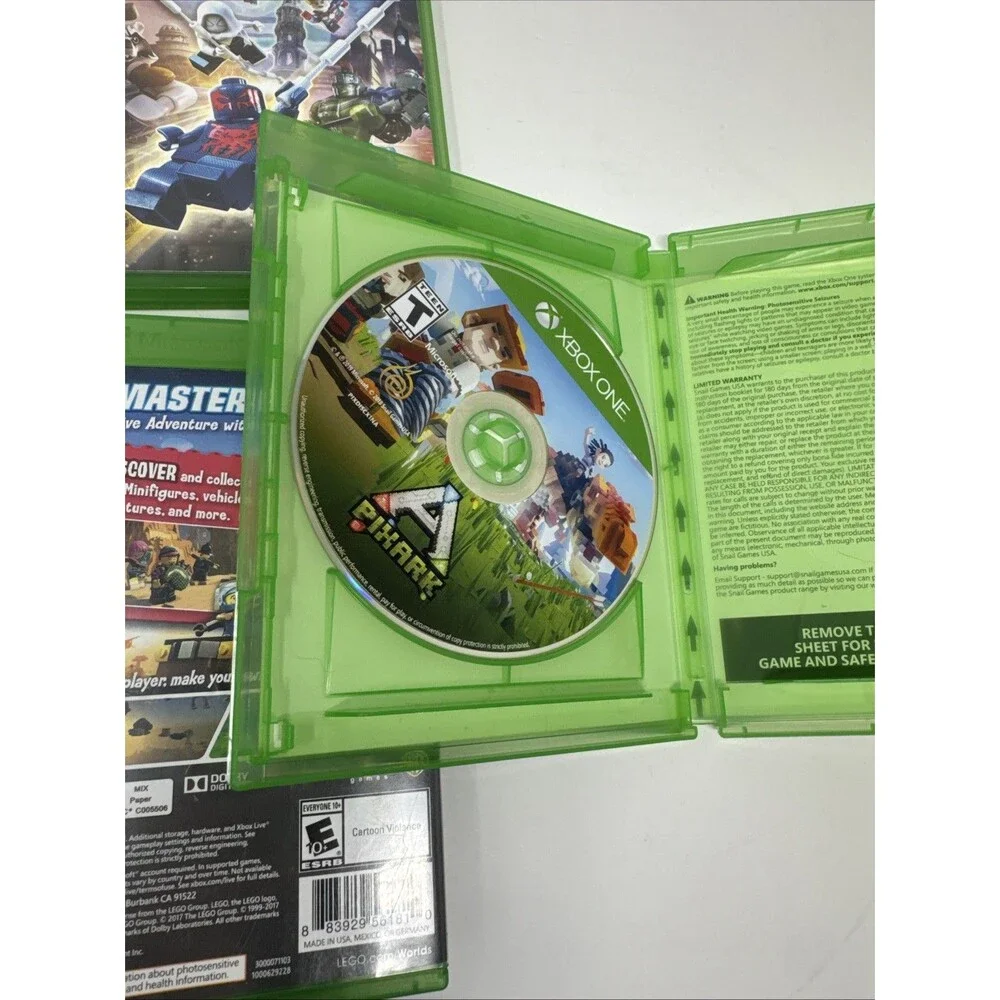 XBOX ONE LOT of 4 PixARK, Lego Worlds, Lego Marvel Super Heroes 2, Ninjago 2